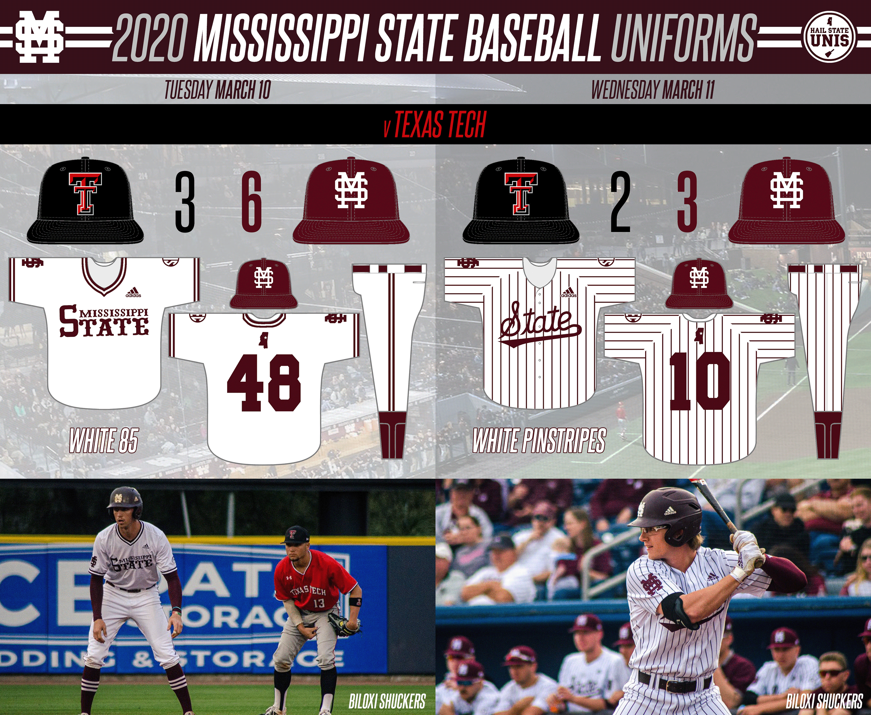 Mississippi State Sweeps Texas Tech in Two-Game Midweek Series in Biloxi -  Hail State Unis
