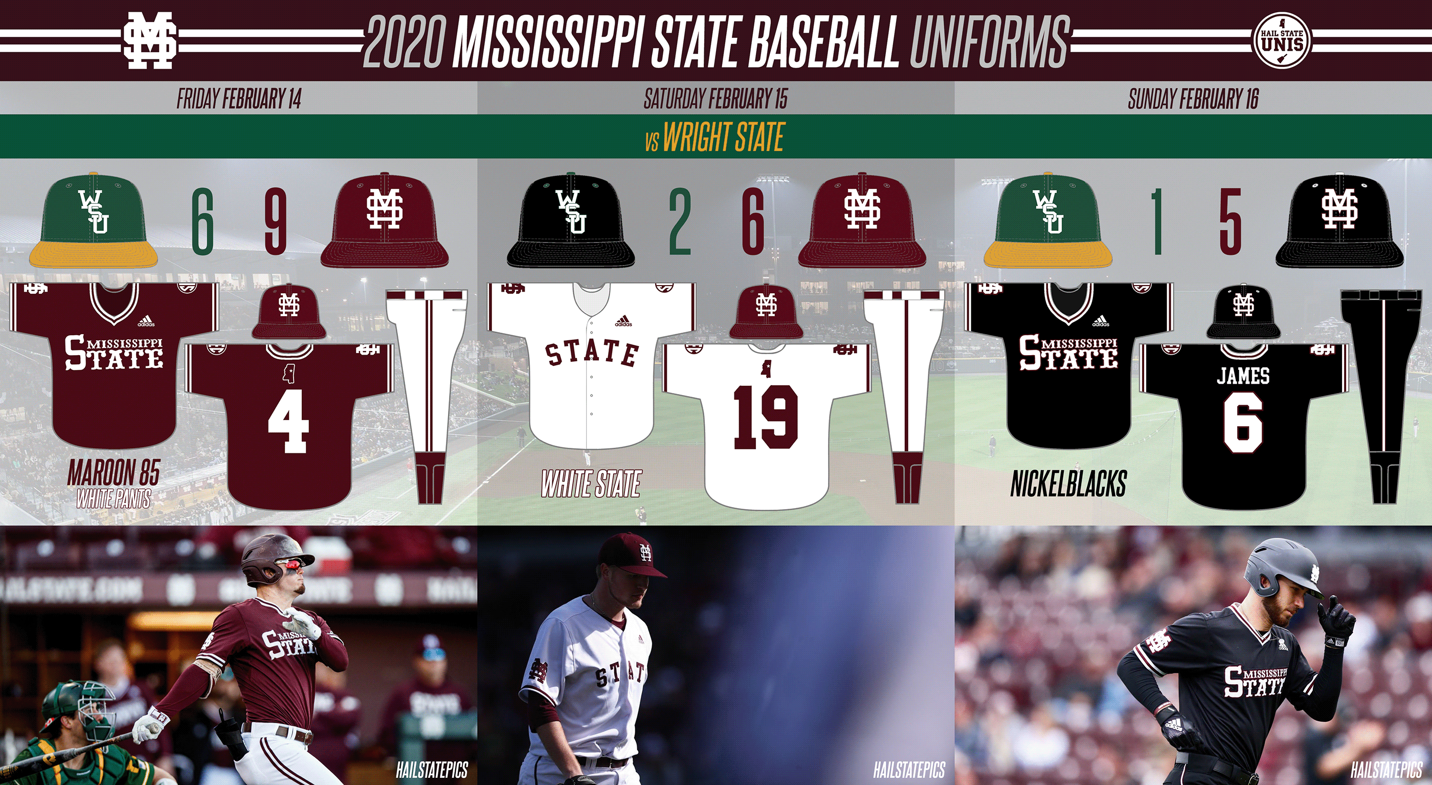 Bulldogs Open 2020 Season With Sweep of Wright State - Hail State Unis